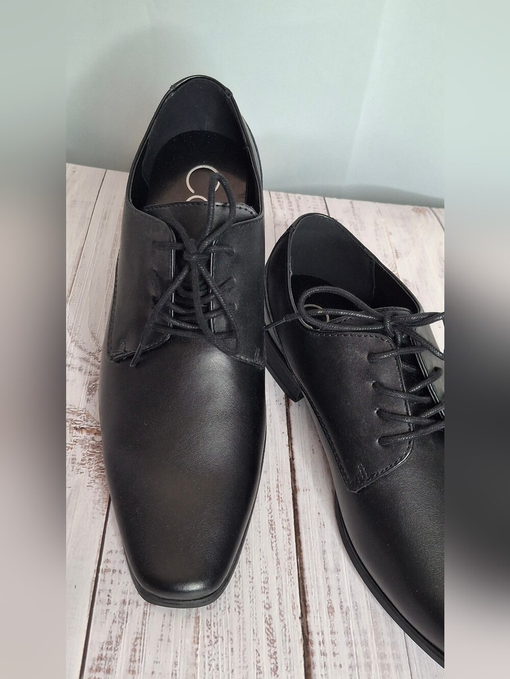 Calvin Klein Brodie Men's Black Leather Dress Shoes Size 11.5